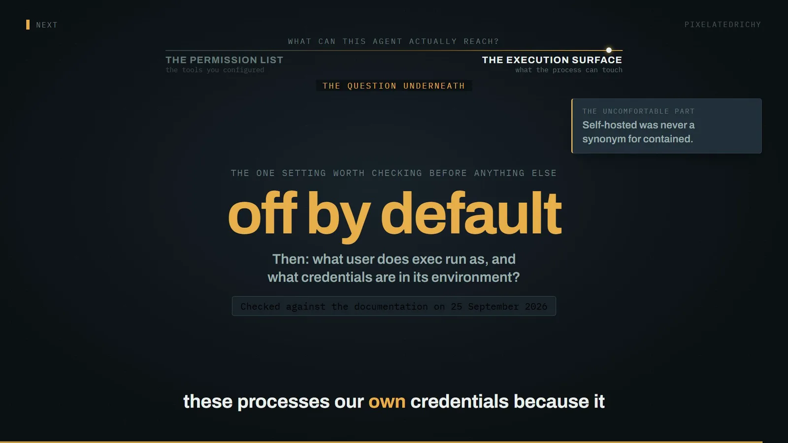the one setting worth checking before anything else - off by default